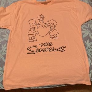 Custom Simpsons graphic t shirt size large